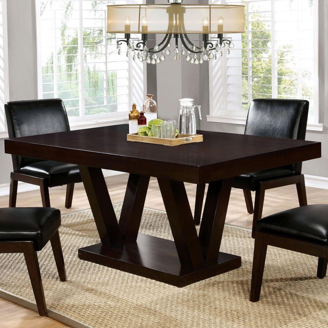  Furniture of America Belinda I Dining Table with Pedestal Base CM3357T IMAGE 2