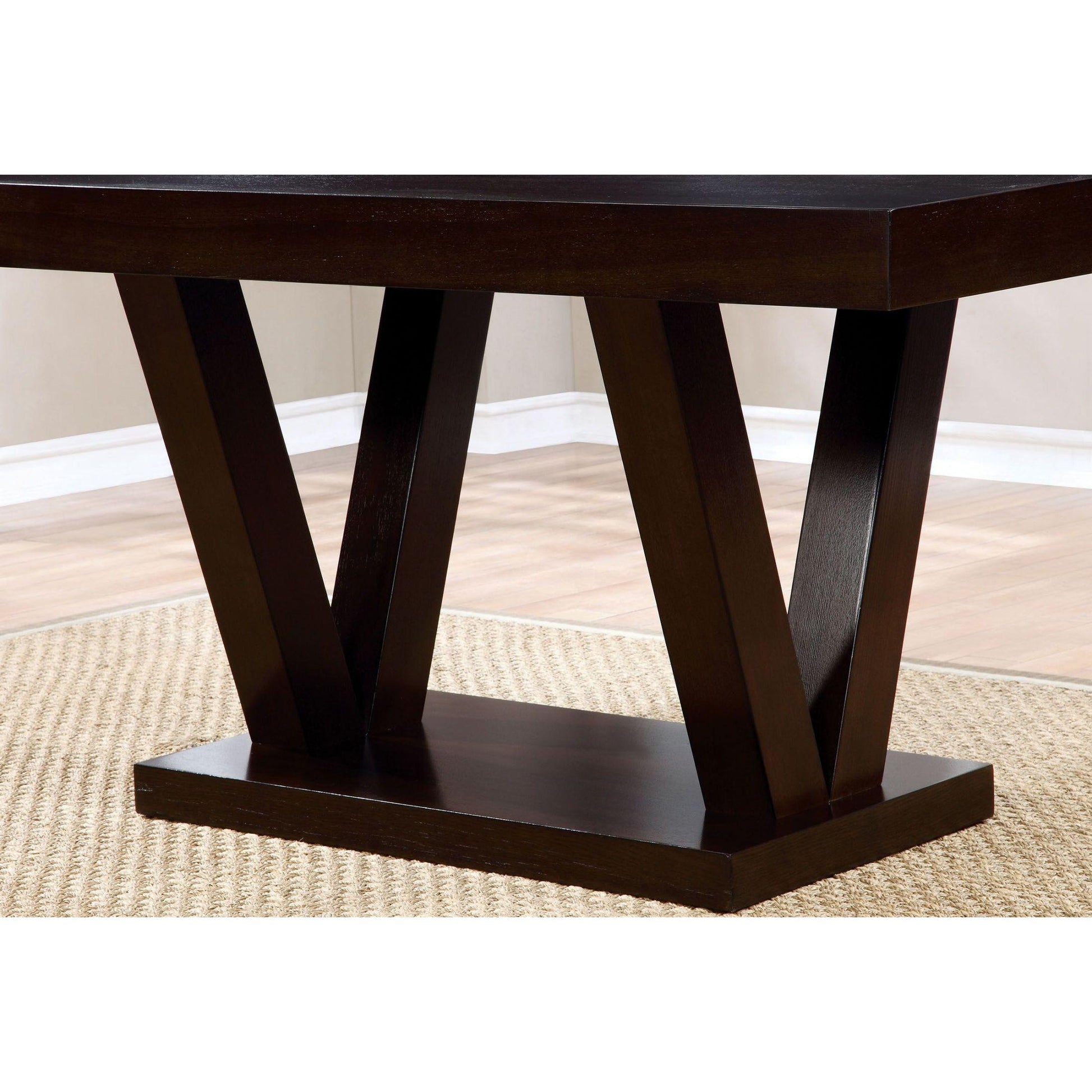  Furniture of America Belinda I Dining Table with Pedestal Base CM3357T IMAGE 3