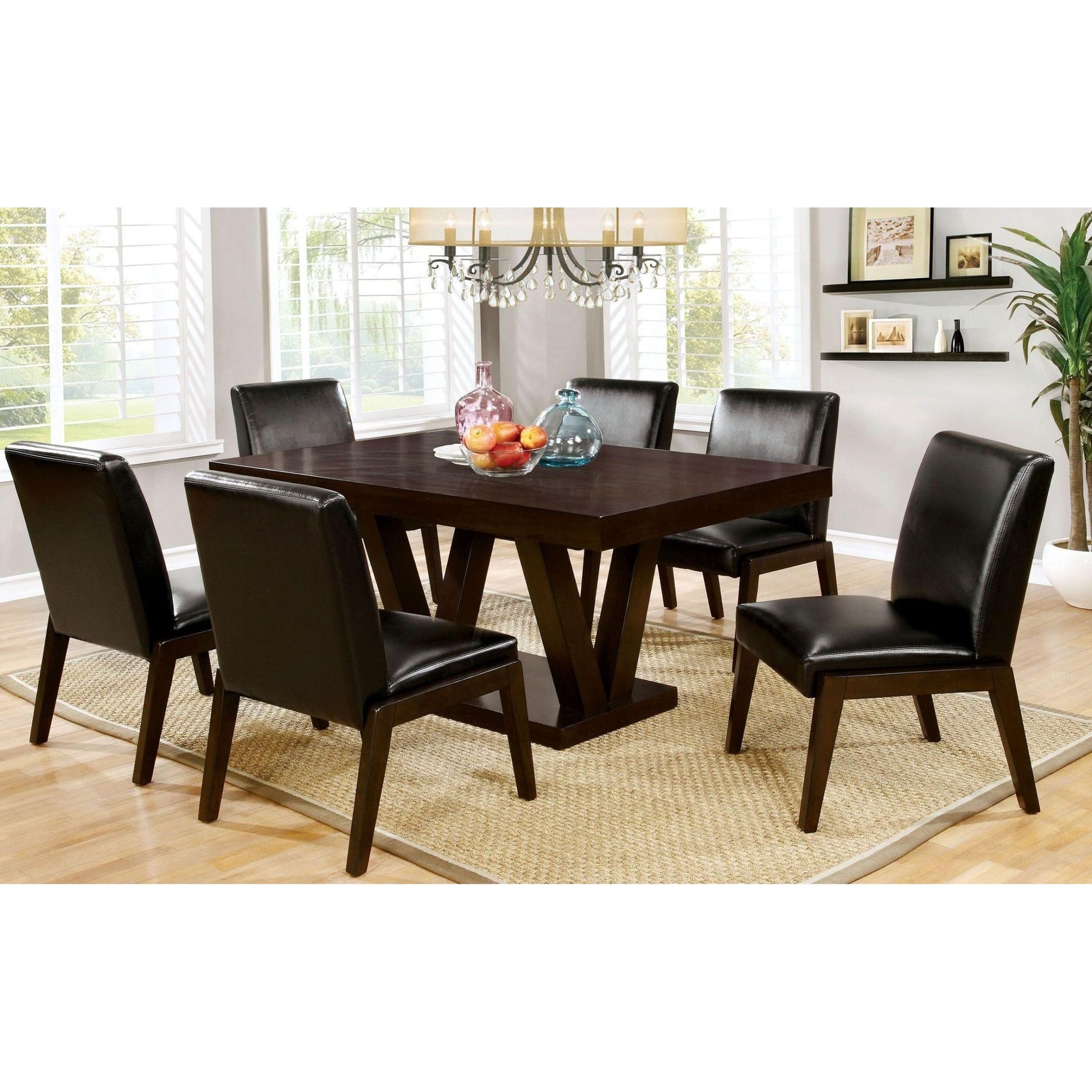  Furniture of America Belinda I Dining Table with Pedestal Base CM3357T IMAGE 6