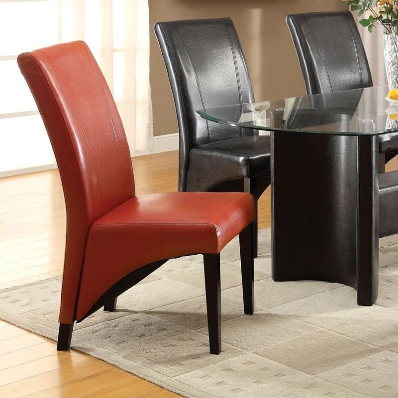  Furniture of America Madison Dining Chair CM3666RD-2PK IMAGE 2