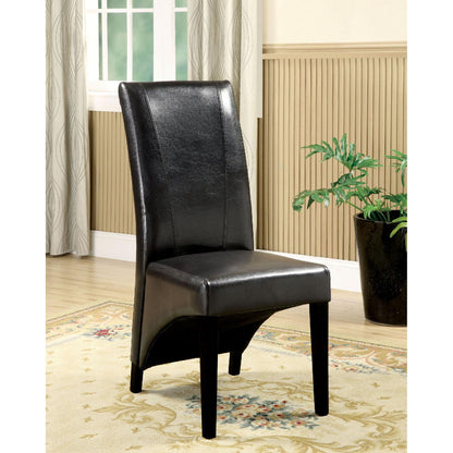  Furniture of America Madison Dining Chair CM3666BK-2PK IMAGE 2