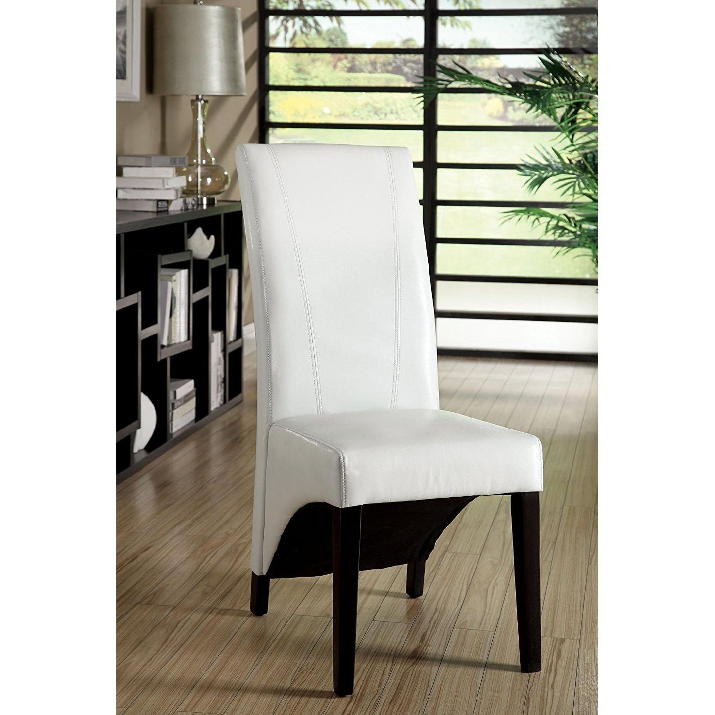  Furniture of America Madison Dining Chair CM3666WH-2PK IMAGE 2