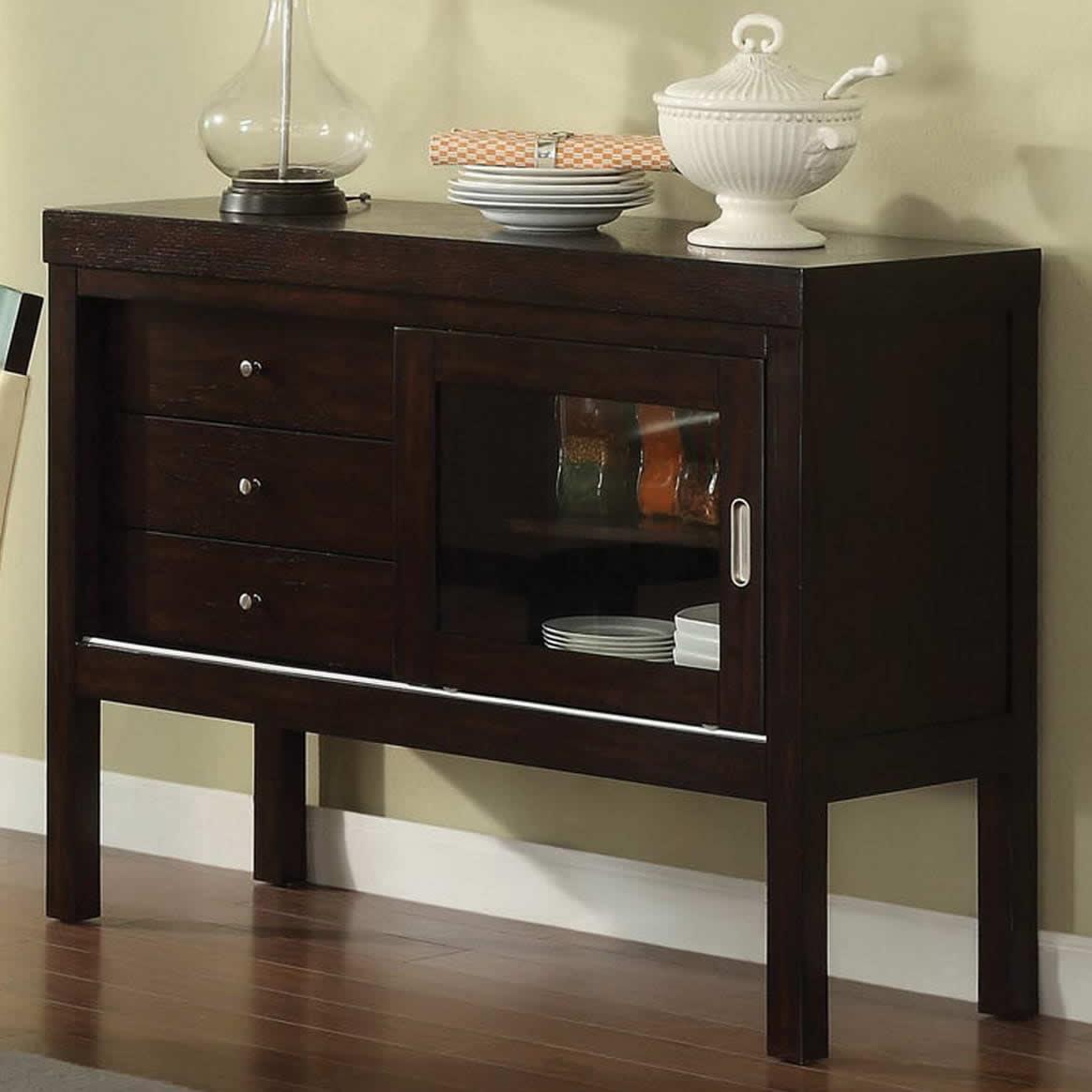  Furniture of America Downtown I Server CM3423SV IMAGE 2