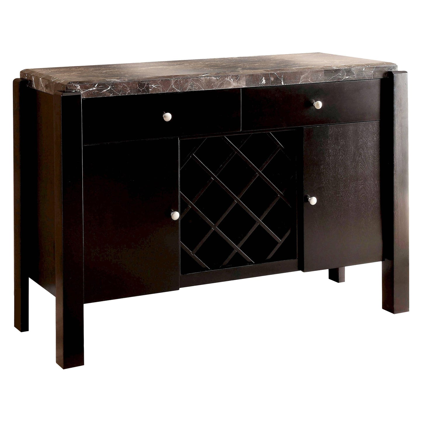  Furniture of America Gladstone I Server CM3823BK-SV IMAGE 1