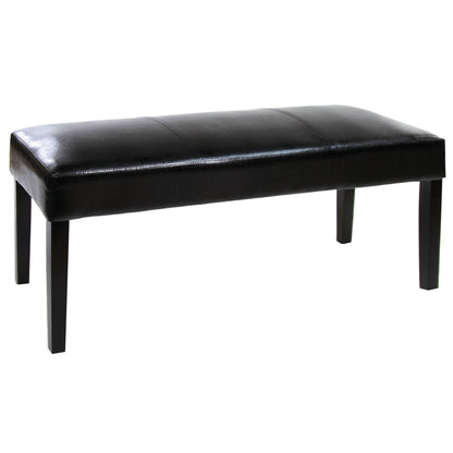  Furniture of America Boulder I Bench CM-BN3870BK IMAGE 1