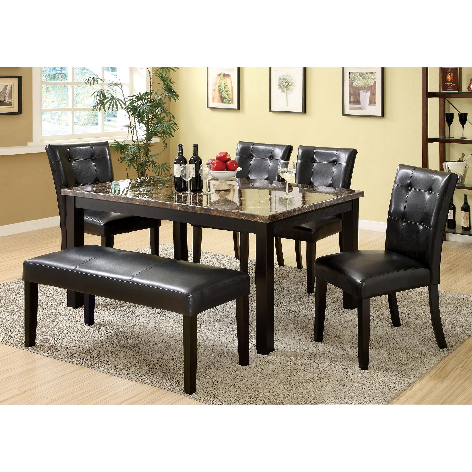  Furniture of America Boulder I Bench CM-BN3870BK IMAGE 3