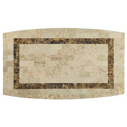  Furniture of America Oval Lisbon I Dining Table with Marble Top CM3693OT IMAGE 2