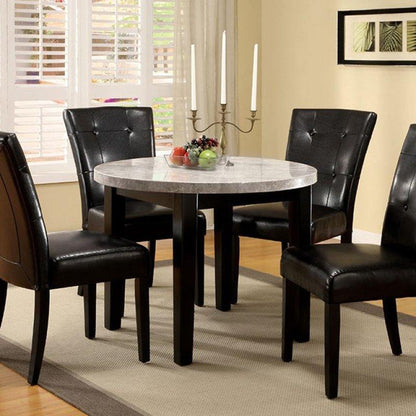  Furniture of America Round Marion I Dining Table with Marble Top CM3866RT-40 IMAGE 3