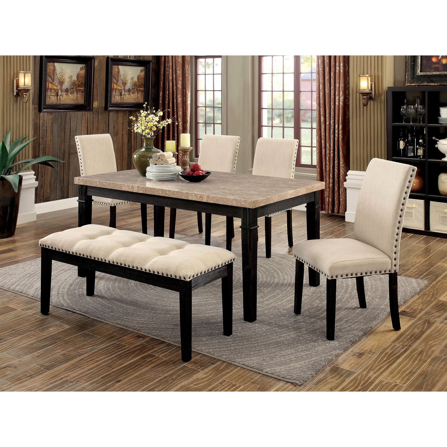  Furniture of America Dodson I Bench CM3466BN IMAGE 4