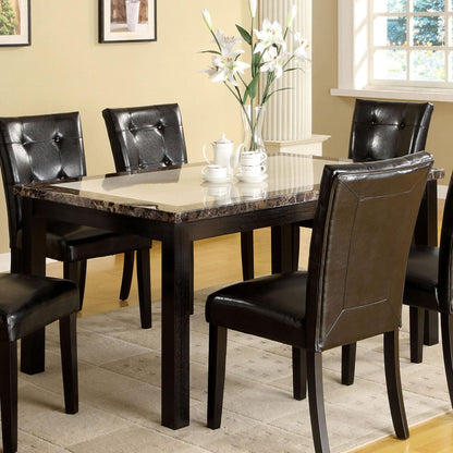  Furniture of America Atlas I Dining Table with Faux Marble Top CM3188T-60 IMAGE 1