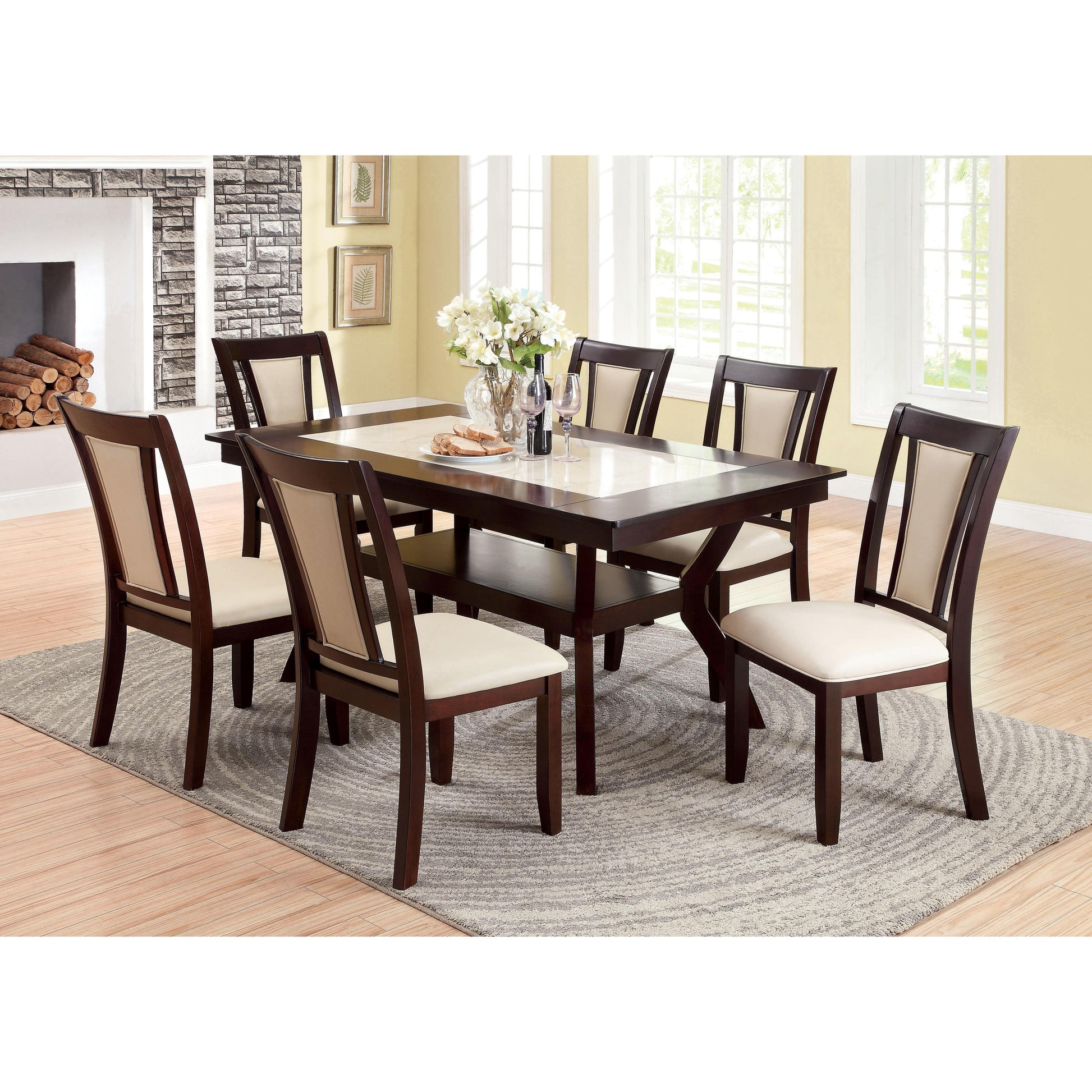 Furniture of America Brent CM3984SC-2PK Side Chair IMAGE 5