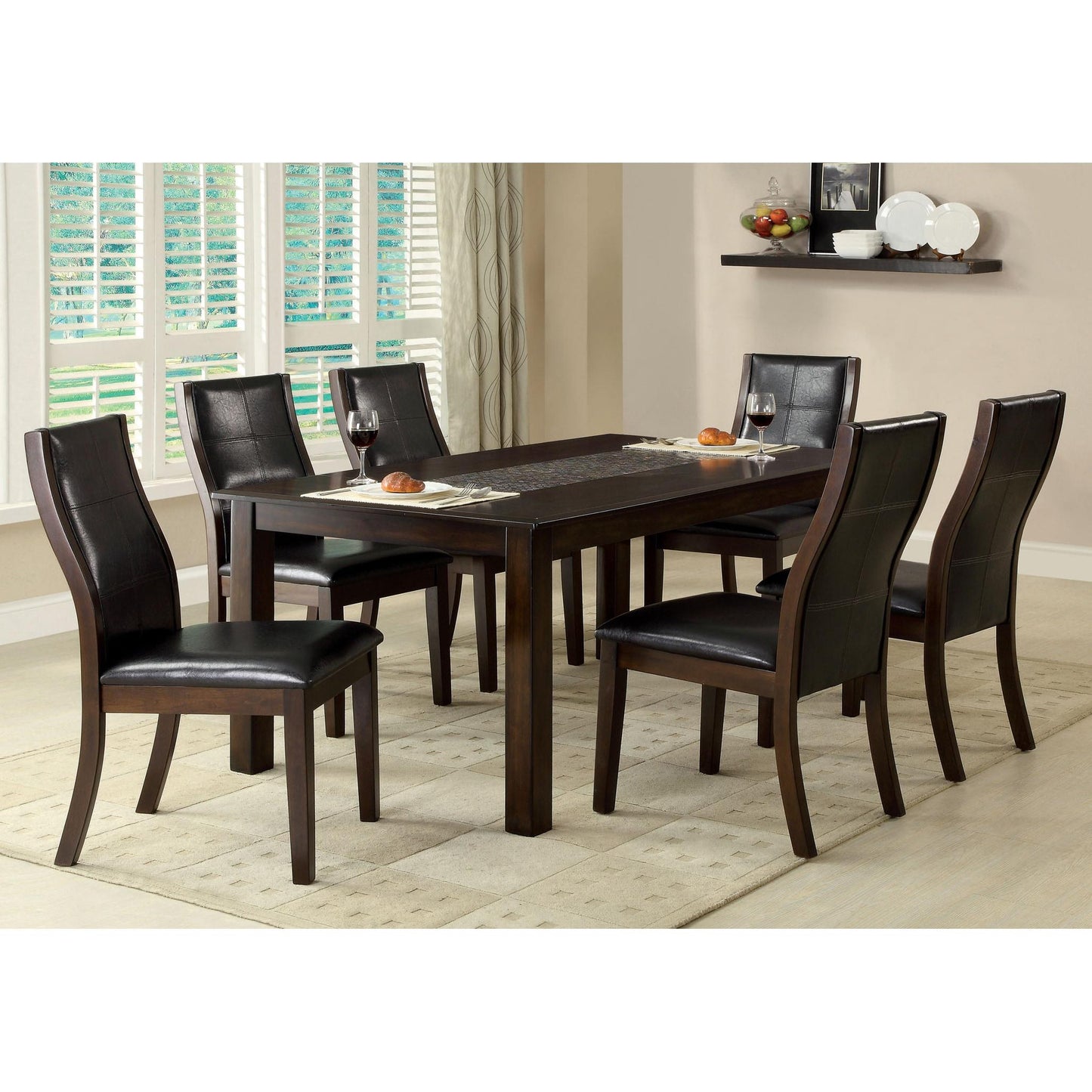  Furniture of America Townsend I Dining Table with Tiled Top CM3669T IMAGE 3