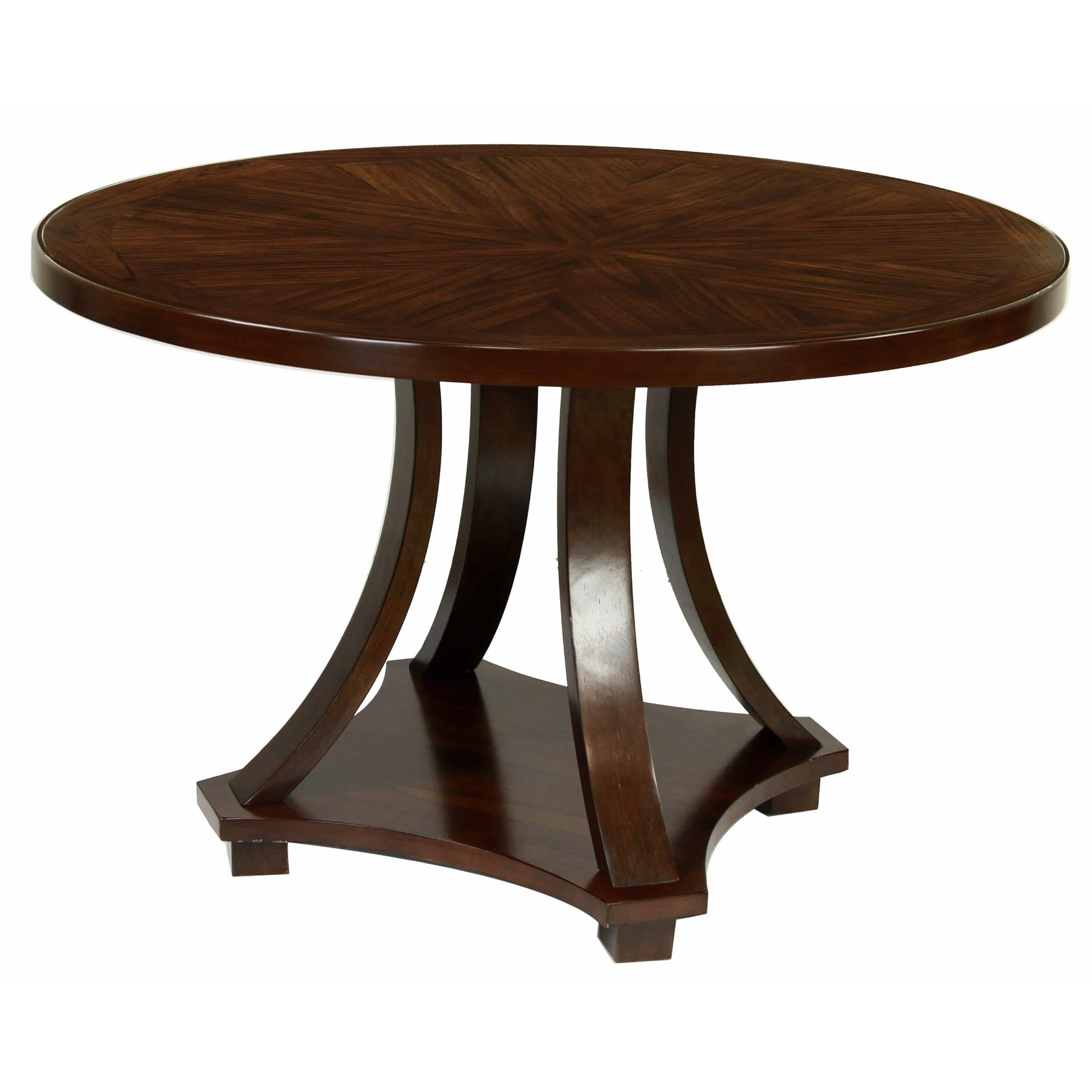  Furniture of America Round Keukenhof Dining Table with Pedestal Base CM3160RT IMAGE 1
