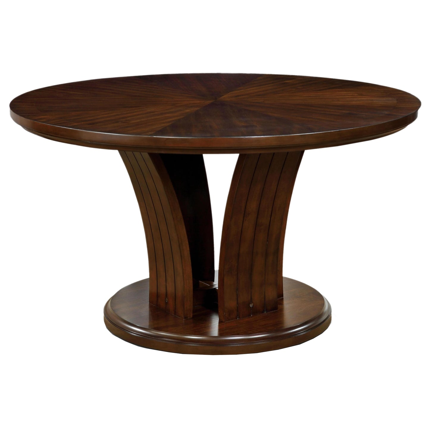  Furniture of America Round Montreal I Dining Table with Pedestal Base CM3711RT-TABLE IMAGE 1