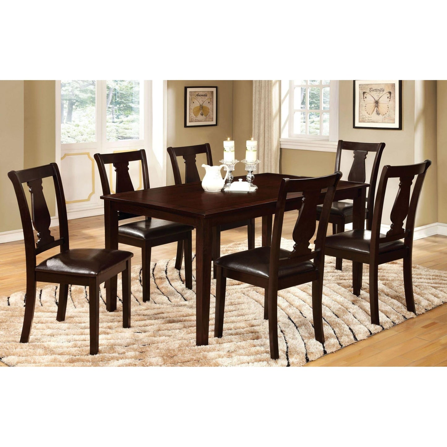  Furniture of America Bridle I 7 pc Dinette CM3884T-7PK IMAGE 1