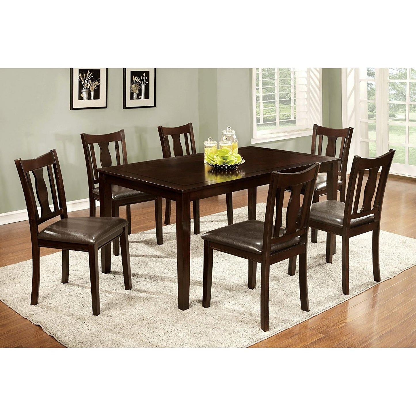  Furniture of America Northvale II 7 pc Dinette CM3402T-7PK IMAGE 1