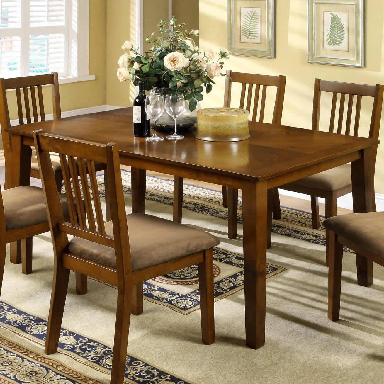  Furniture of America Mackay 7 pc Dinette CM3128T-7PK IMAGE 3