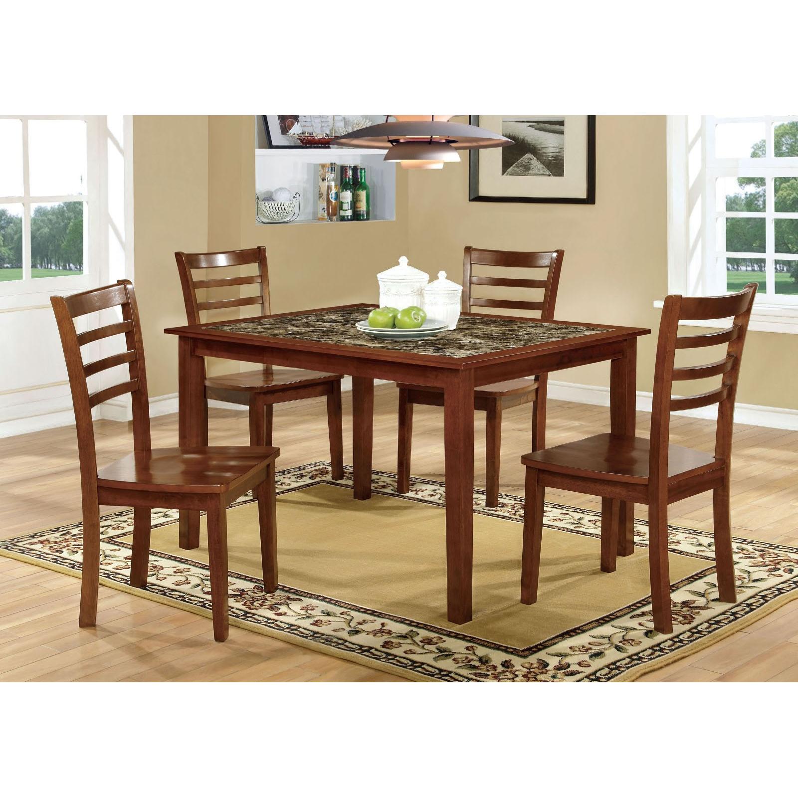  Furniture of America Fordville I 7 pc Dinette CM3521T-5PK IMAGE 1