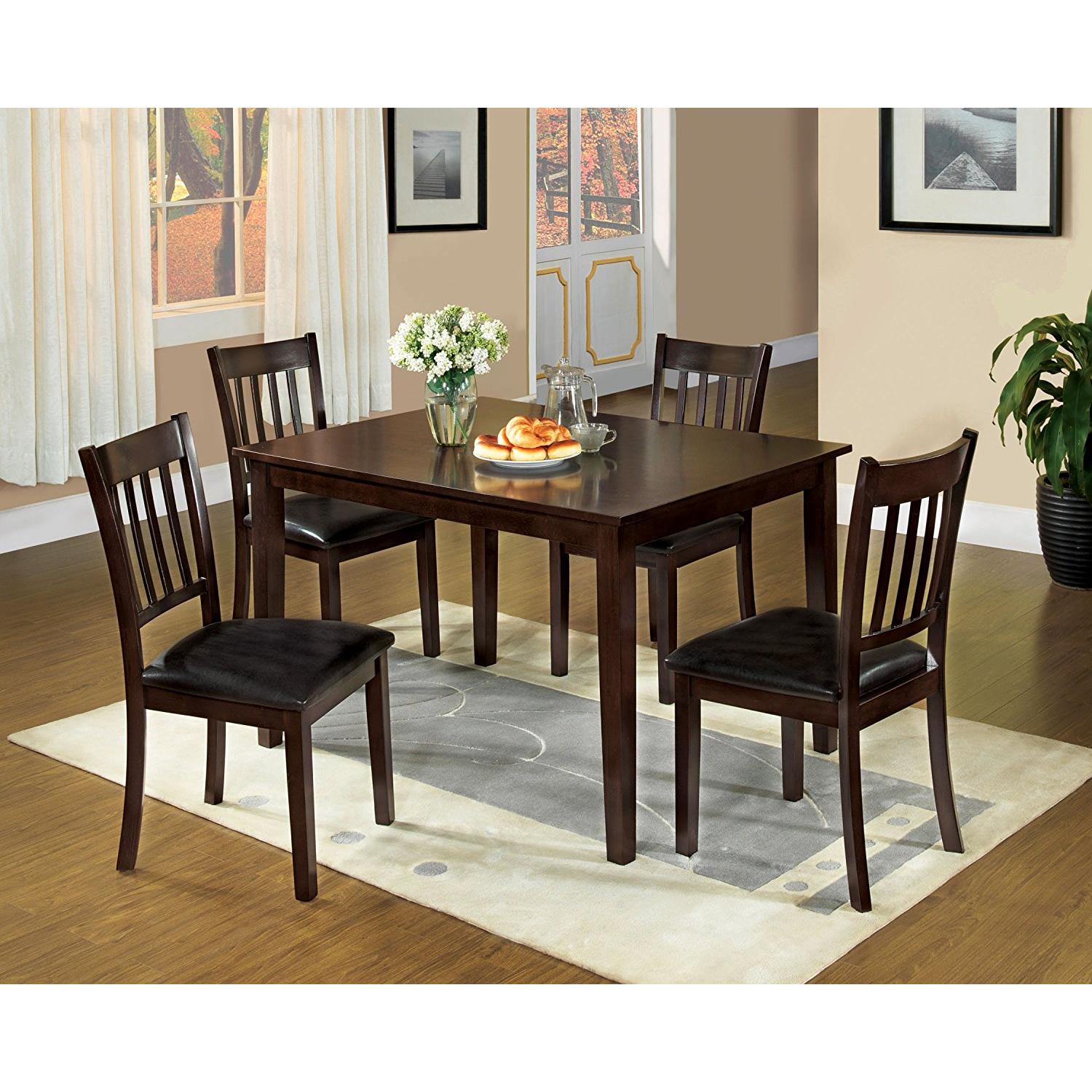  Furniture of America West Creek I 5 pc Dinette CM3012T-5PK IMAGE 1