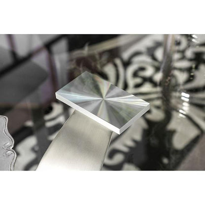 Furniture of America Orla Dining Table with Glass Top and Pedestal Base CM3726T-TABLE IMAGE 5