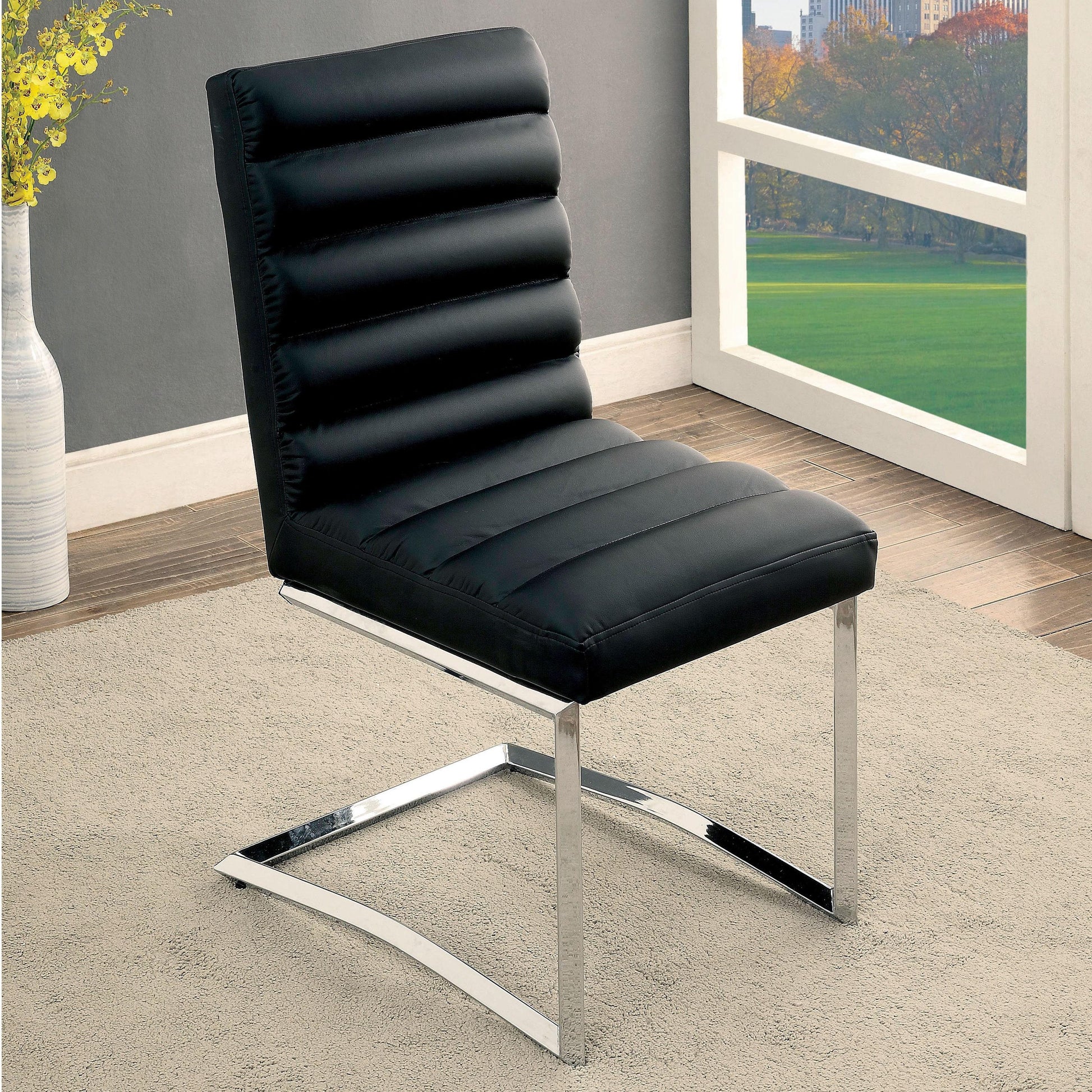  Furniture of America Livada I Dining Chair CM3170BK-SC-2PK IMAGE 1