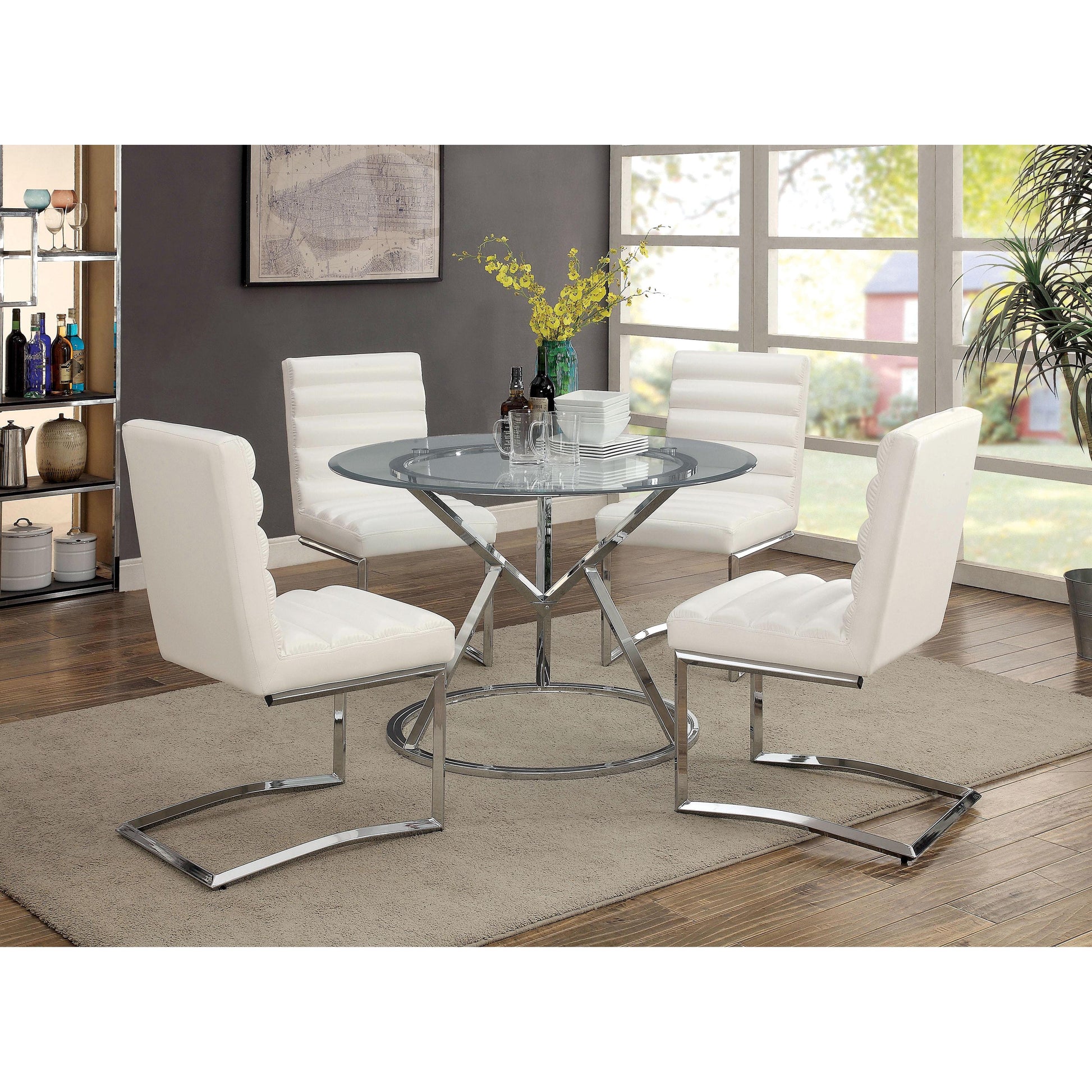  Furniture of America Livada I Dining Chair CM3170WH-SC-2PK IMAGE 2