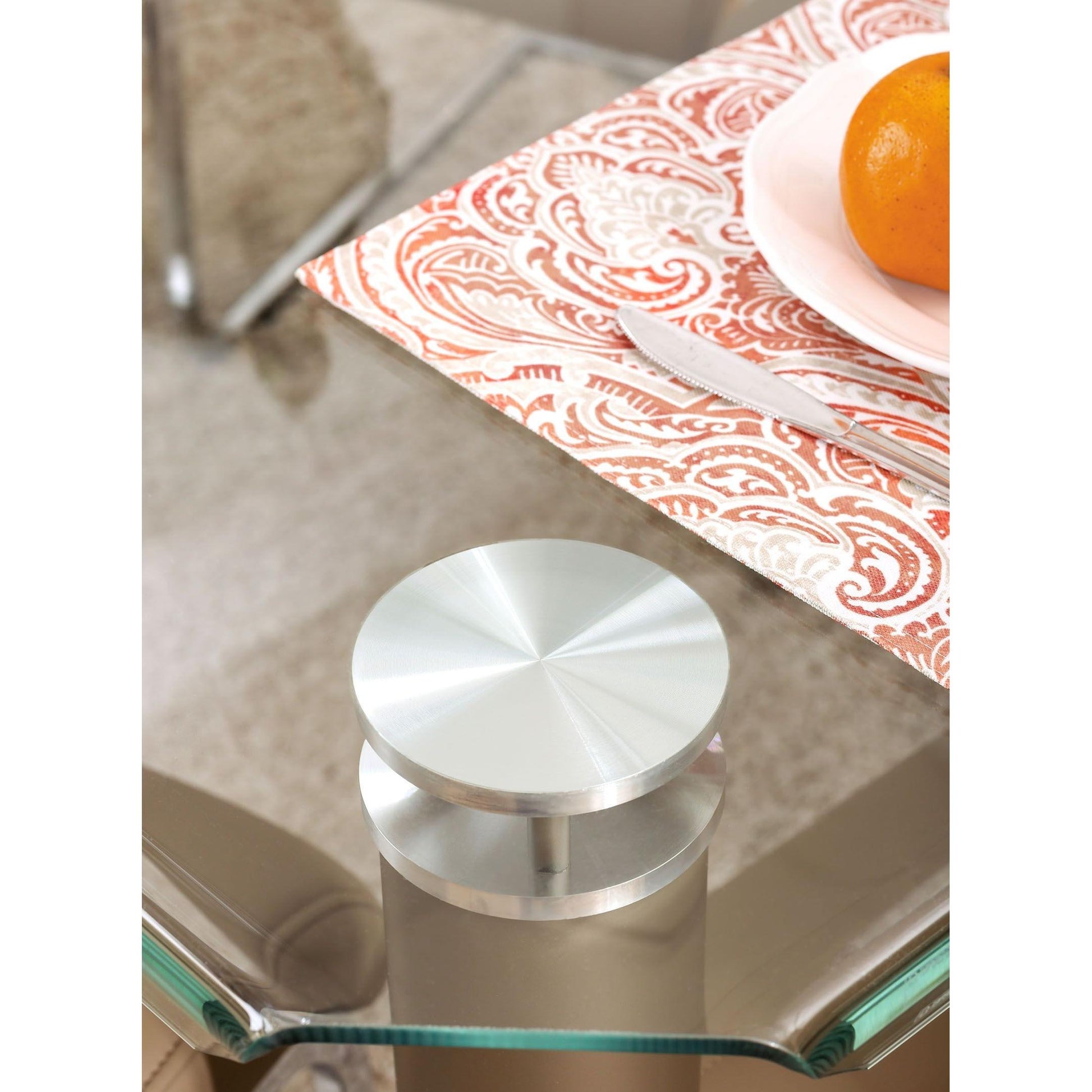  Furniture of America Walkerville I Dining Table with Glass Top CM3361T-TABLE IMAGE 3