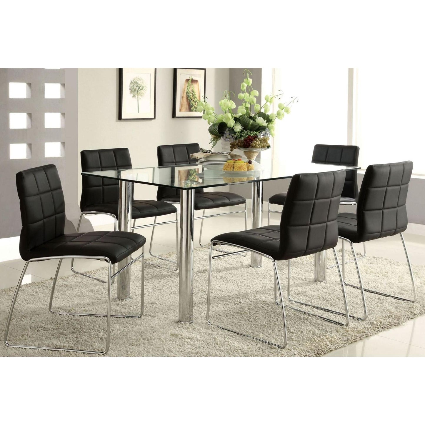  Furniture of America Kona CM8320BK-SC-2PK Side Chair IMAGE 4