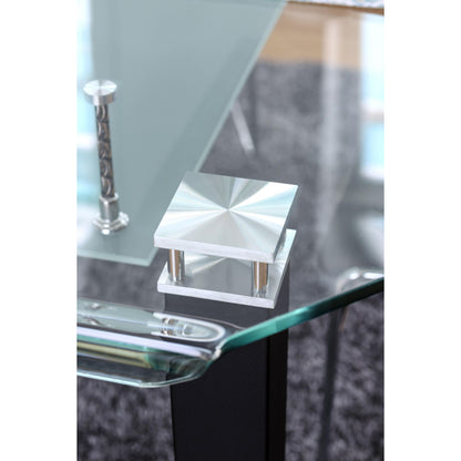  Furniture of America Square Batesland I Dining Table with Glass Top CM3363T-TABLE IMAGE 6
