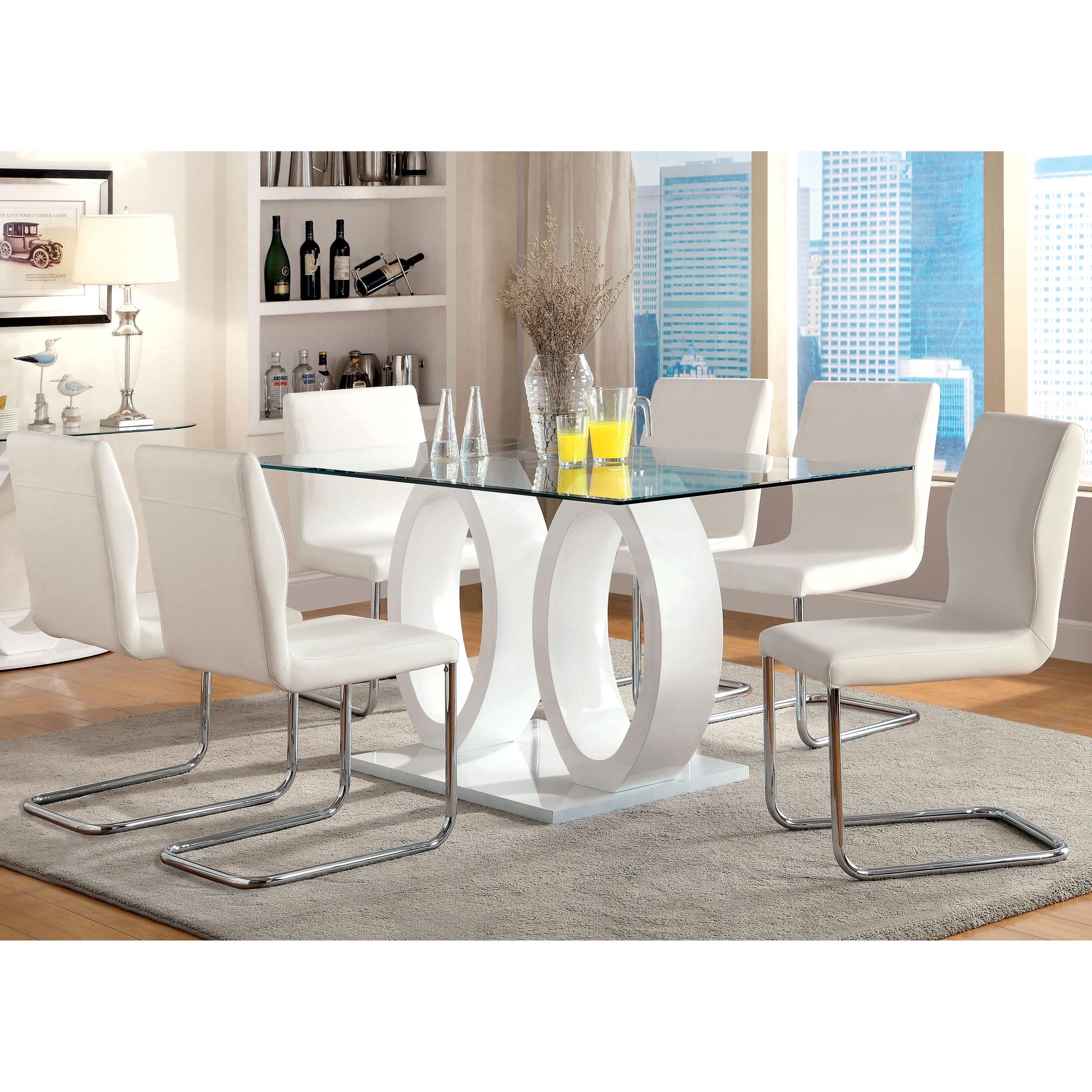 Furniture of America Lodia CM3825WH-SC-2PK Side Chair IMAGE 3