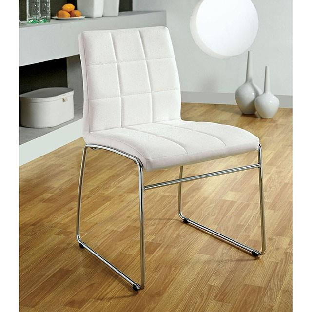 Furniture of America Round Kona Dining Table with Glass Top CM8320T-TABLE IMAGE 4