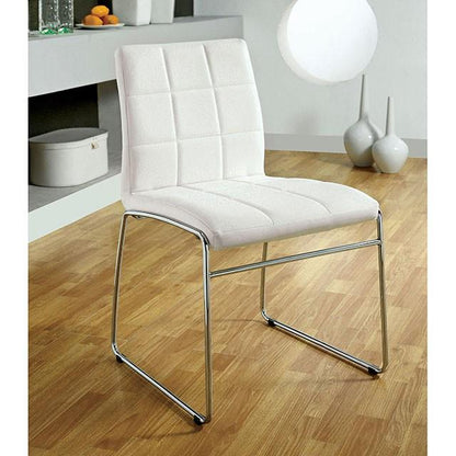  Furniture of America Round Kona Dining Table with Glass Top CM8320T-TABLE IMAGE 4