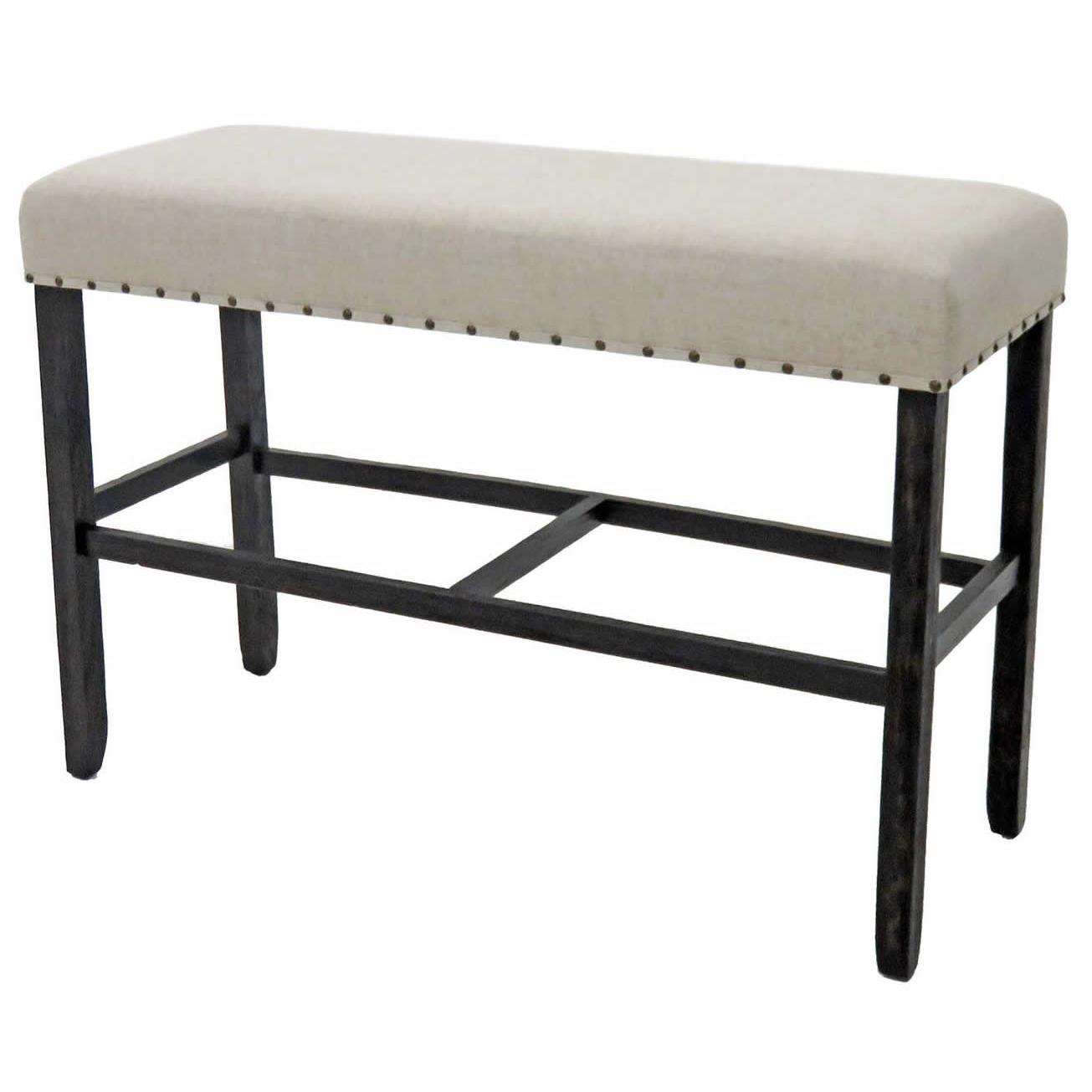  Furniture of America Sania II Pub Height Bench CM3324BK-BBN IMAGE 1
