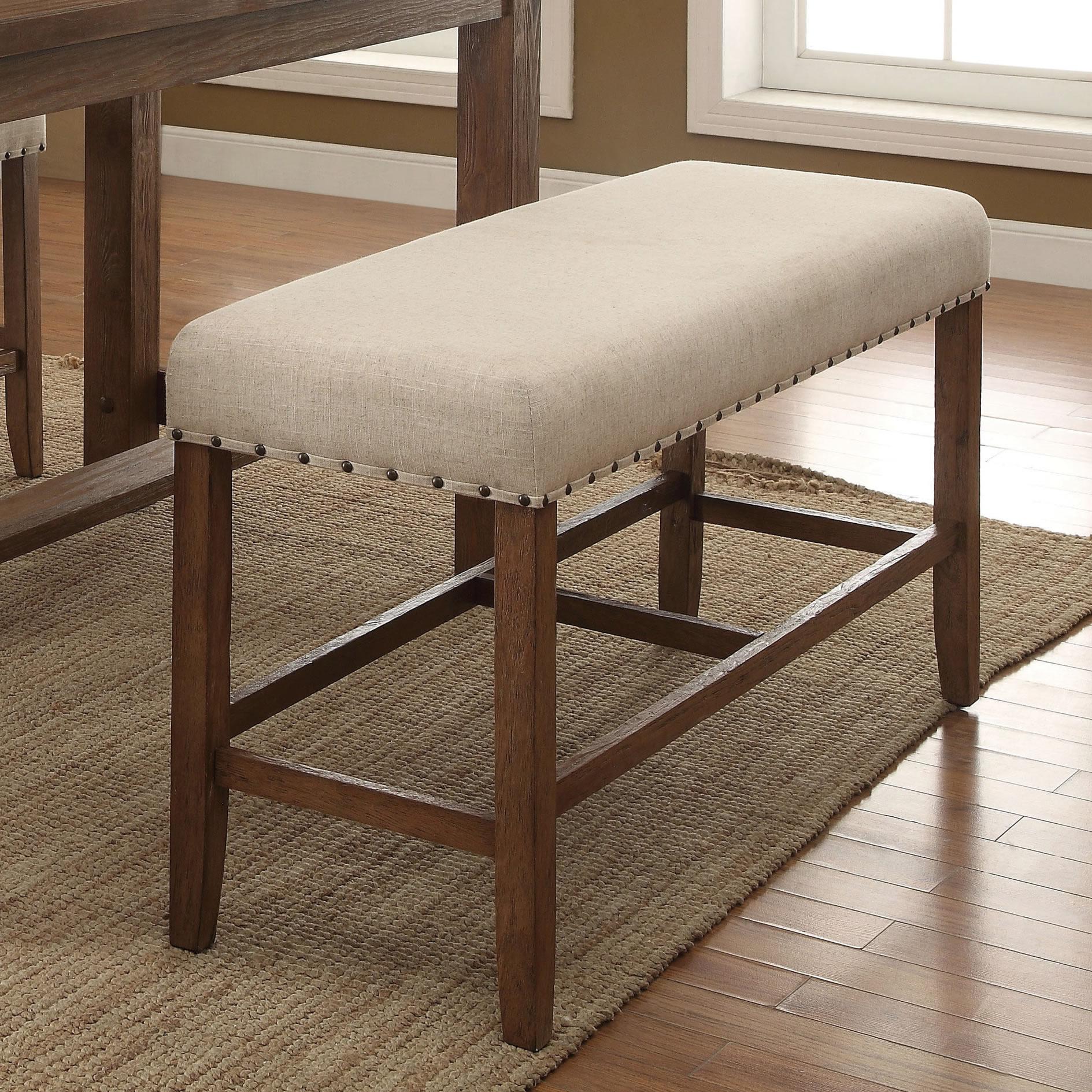  Furniture of America Sania Counter Height Bench CM3324PBN IMAGE 3