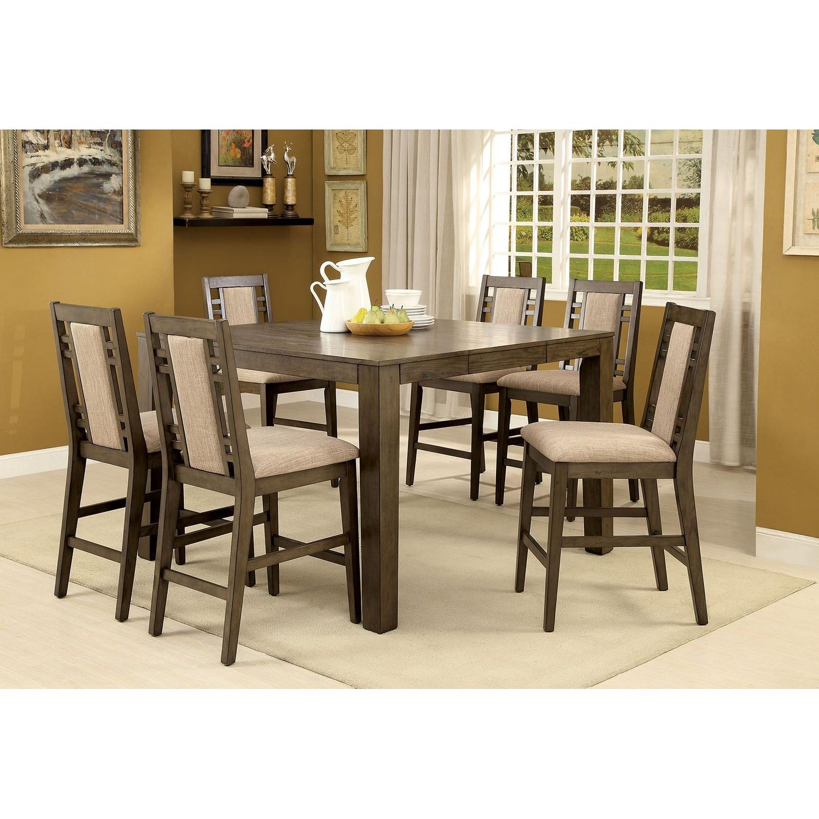  Furniture of America Square Eris II Counter Height Dining Table CM3213PT IMAGE 5