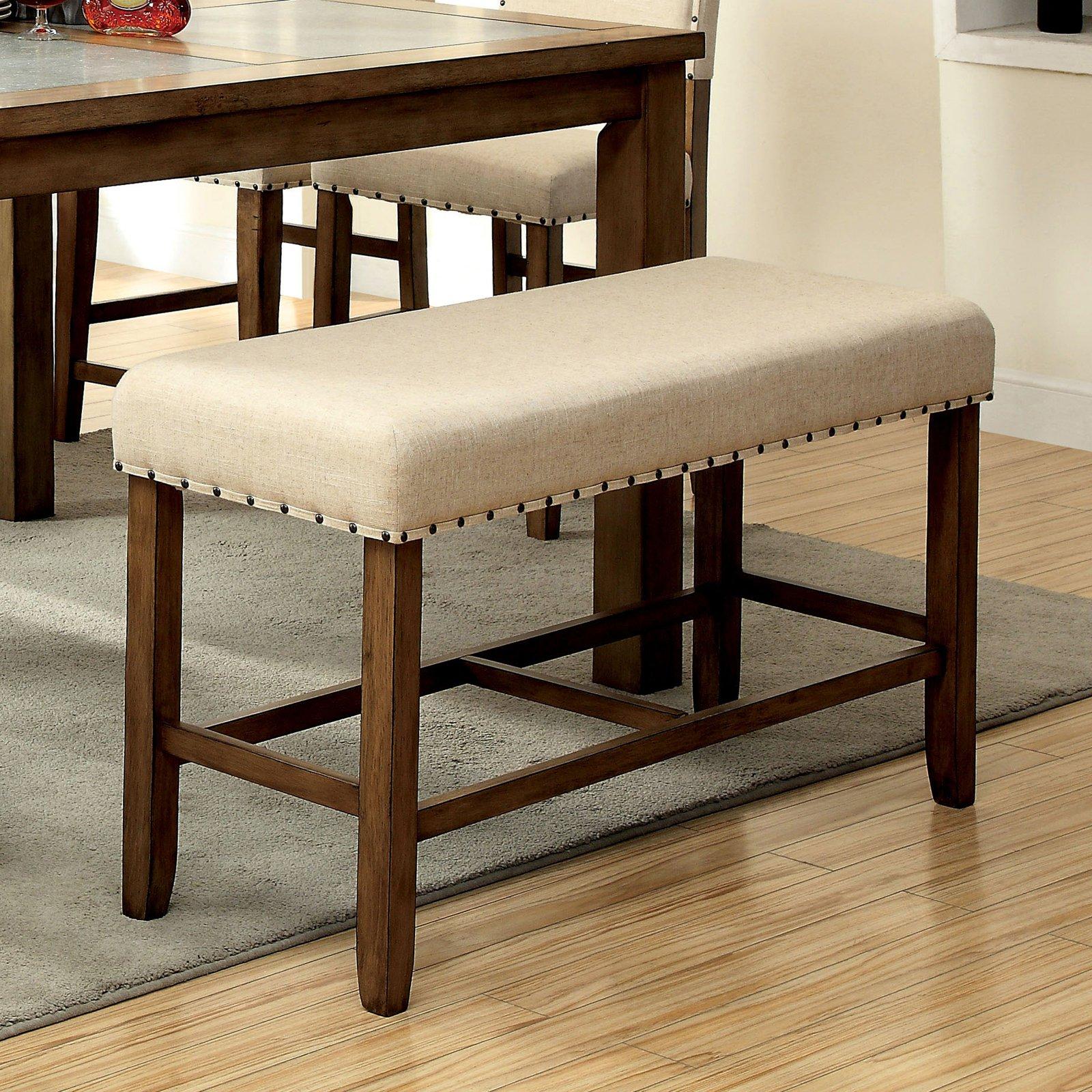  Furniture of America Melston II Counter Height Bench CM3531PBN IMAGE 2