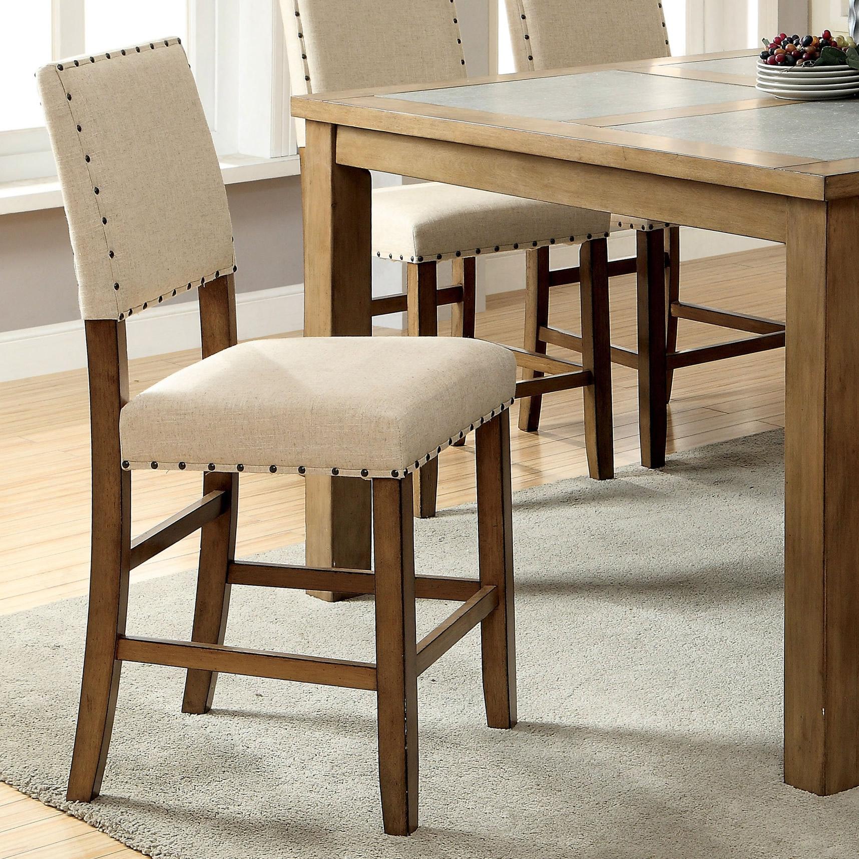  Furniture of America Melston II Counter Height Stool CM3531PC-2PK IMAGE 2