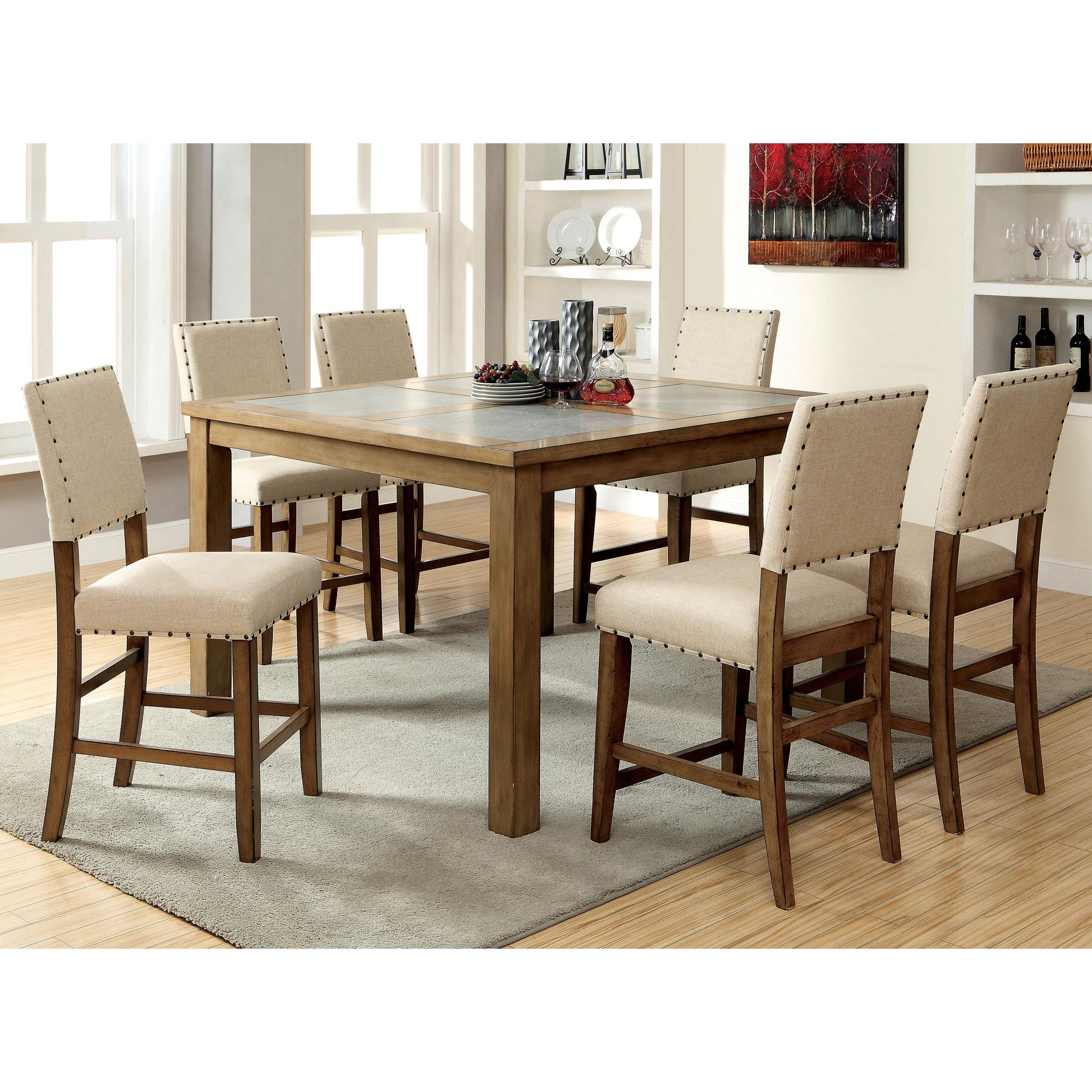  Furniture of America Melston II Counter Height Stool CM3531PC-2PK IMAGE 5