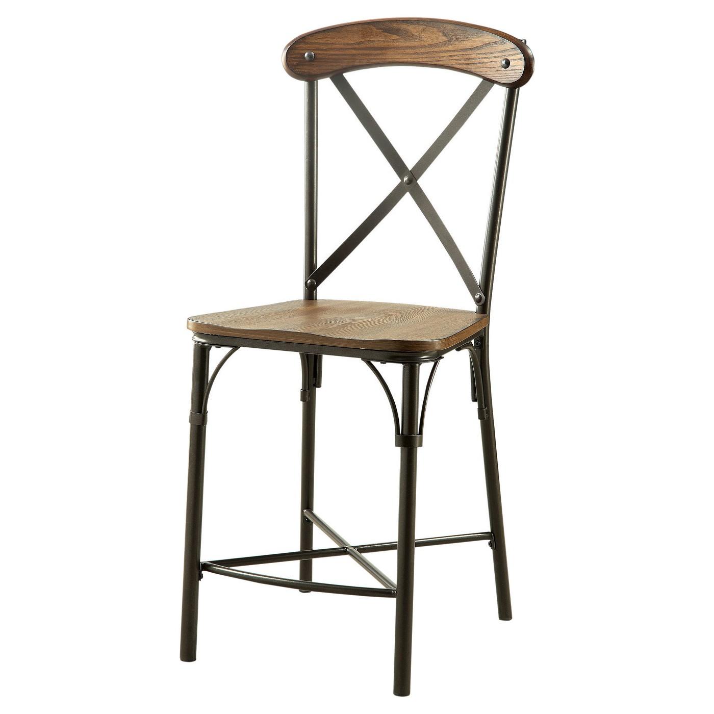  Furniture of America Crosby II Counter Height Stool CM3827PC-2PK IMAGE 1