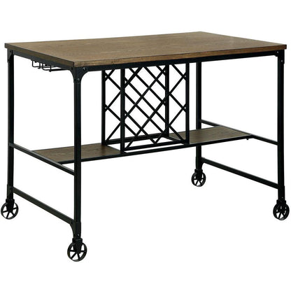  Furniture of America Square Silvia I Counter Height Dining Table with Trestle Base CM3803PT IMAGE 1