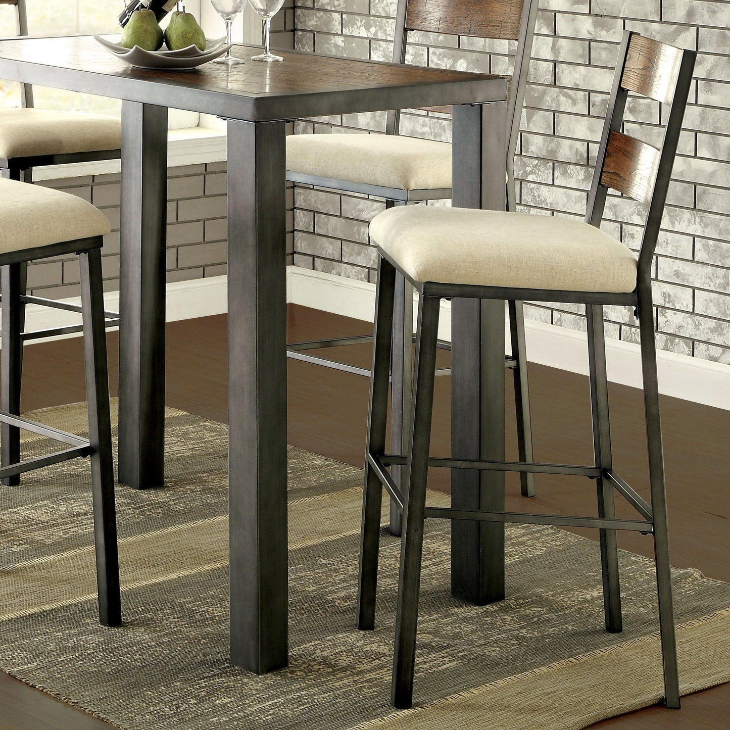  Furniture of America Jazlyn II Pub Height Stool CM3686BC-2PK IMAGE 2