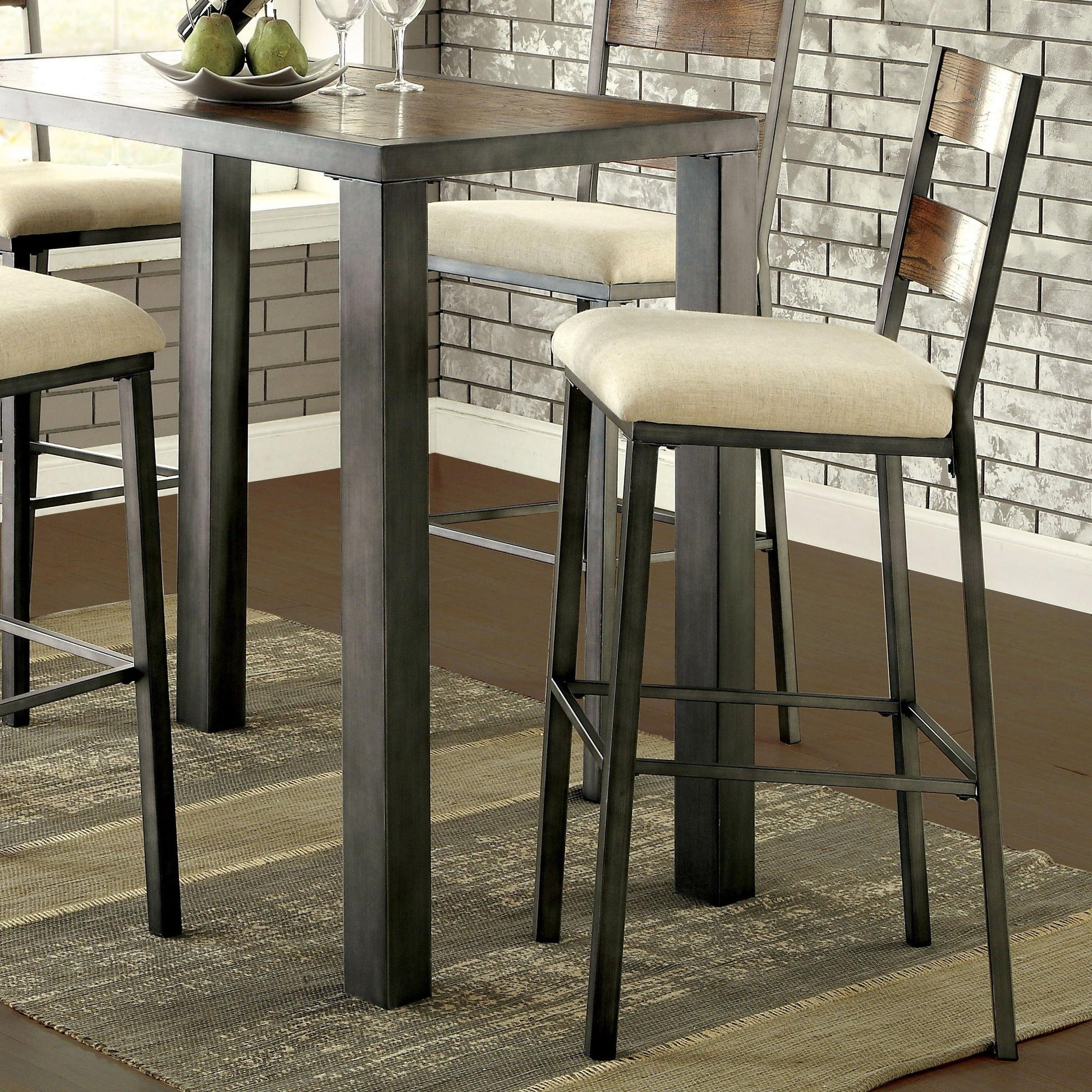  Furniture of America Jazlyn II Pub Height Stool CM3686BC-2PK IMAGE 2
