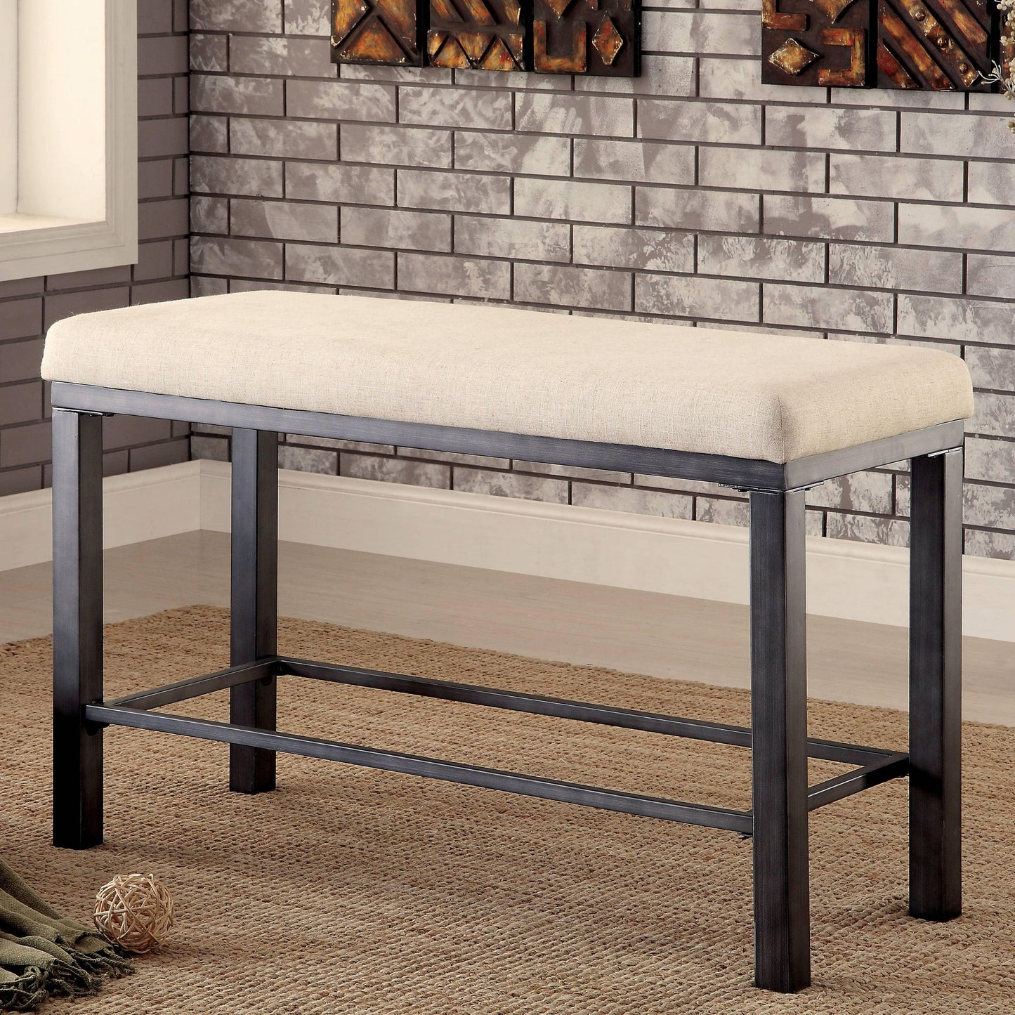  Furniture of America Jazlyn II Counter Height Bench CM3686PBN IMAGE 2