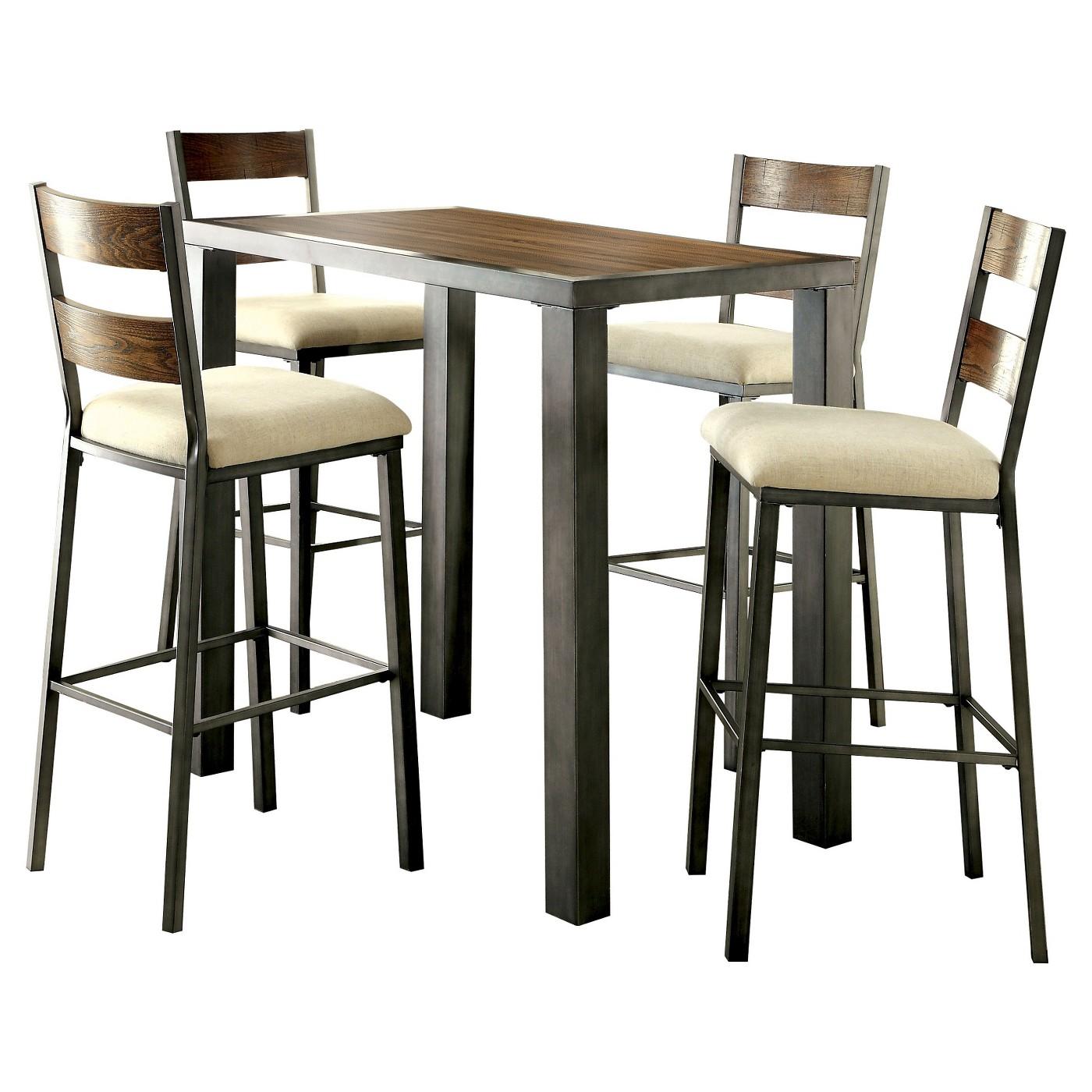  Furniture of America Jazlyn II Pub Height Dining Table CM3686BT-TABLE IMAGE 4