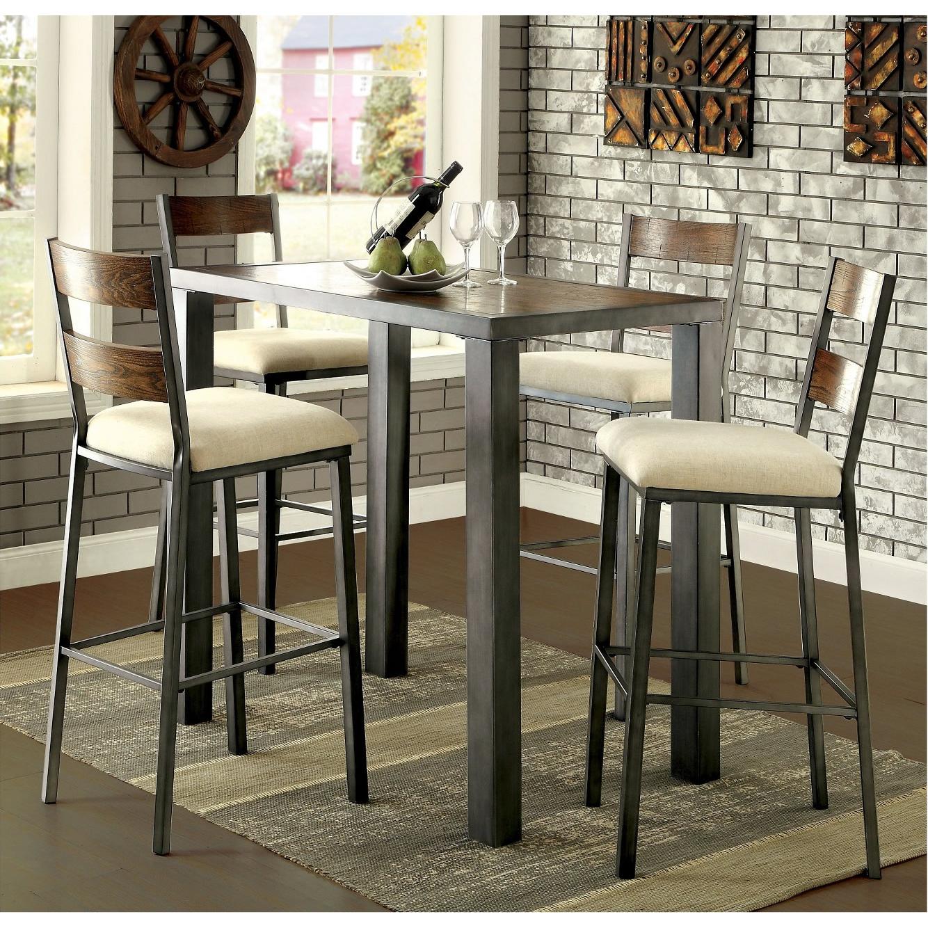  Furniture of America Jazlyn II Pub Height Dining Table CM3686BT-TABLE IMAGE 6