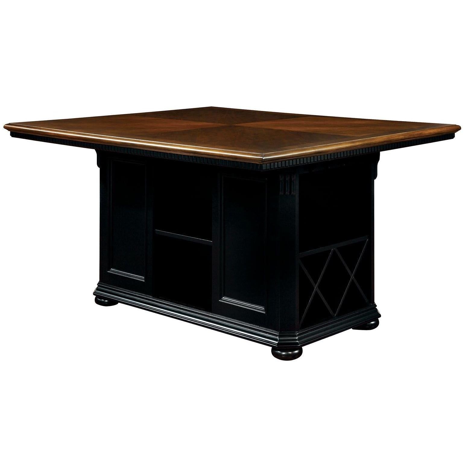  Furniture of America Sabrina Counter Height Dining Table with Pedestal Base CM3199BC-PT-TABLE IMAGE 1