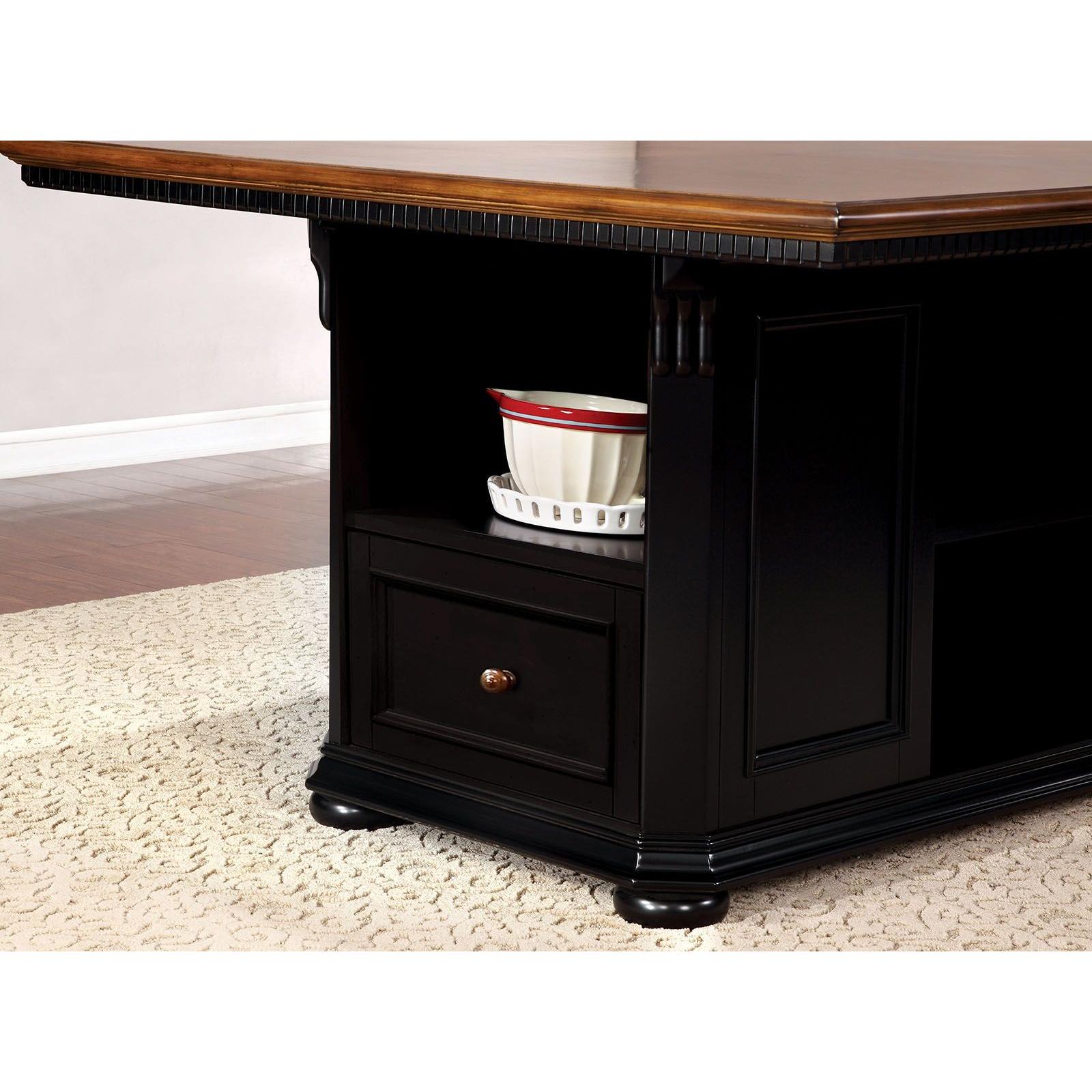  Furniture of America Sabrina Counter Height Dining Table with Pedestal Base CM3199BC-PT-TABLE IMAGE 4