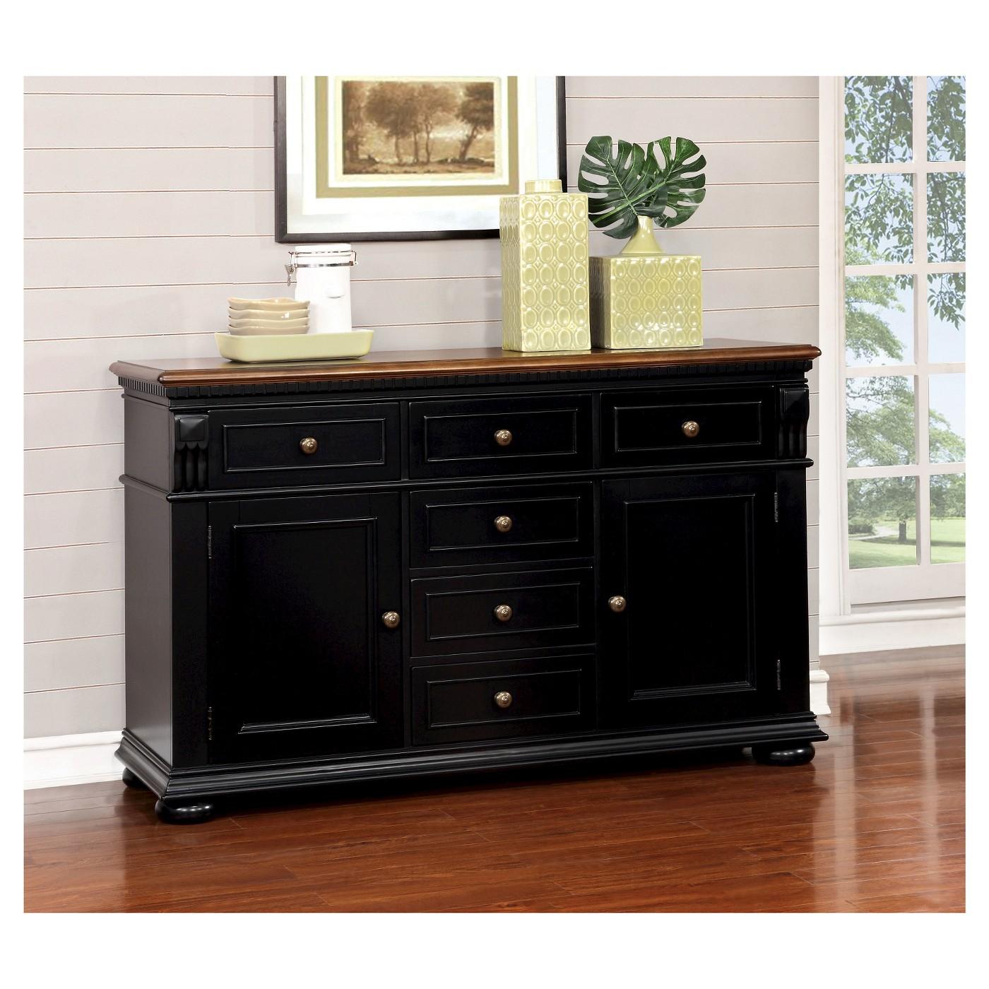  Furniture of America Sabrina Server CM3199BC-SV IMAGE 2