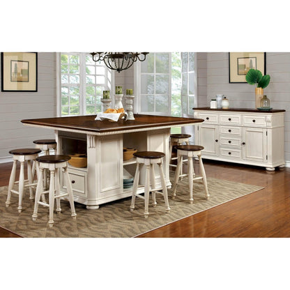  Furniture of America Sabrina CM3199WC-PT Counter Height Table IMAGE 8