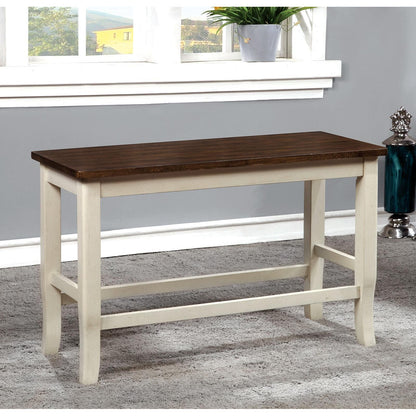  Furniture of America Dover II Counter Height Bench CM3326WC-PBN IMAGE 2